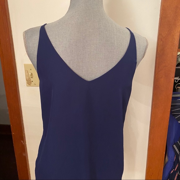 Blue sheer tank top - Picture 3 of 4